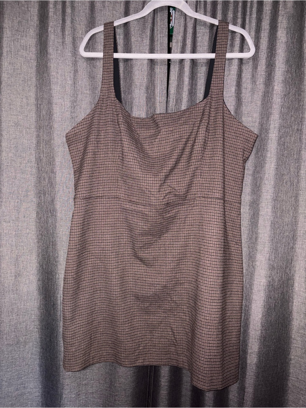 Abercrombie & Fitch Brown Plaid Mini Dress